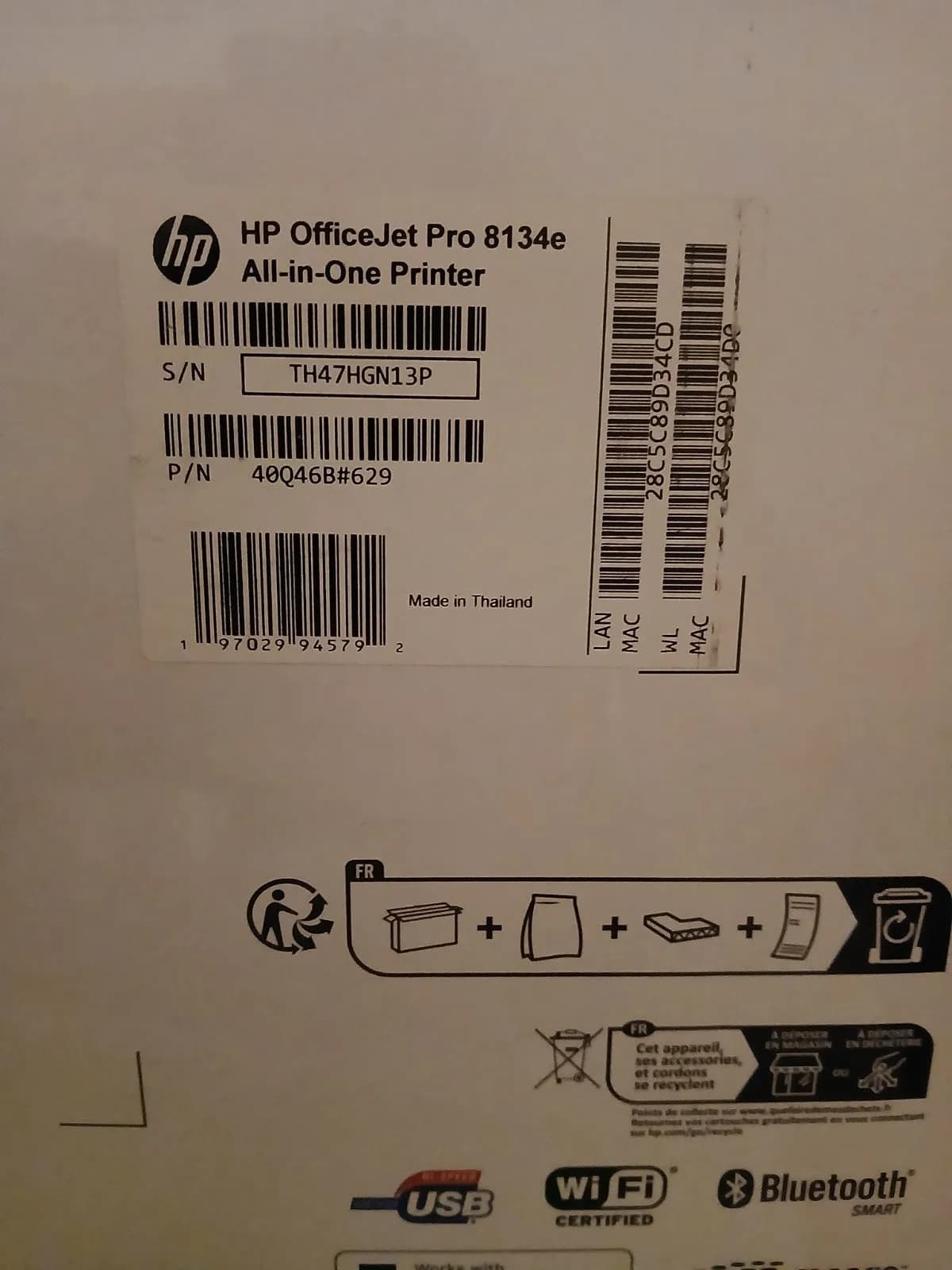 HP Office Jet Pro 8134e 4in1 Tintenstrahldrucker Duplex ADF Win 11 WiFi Airprint