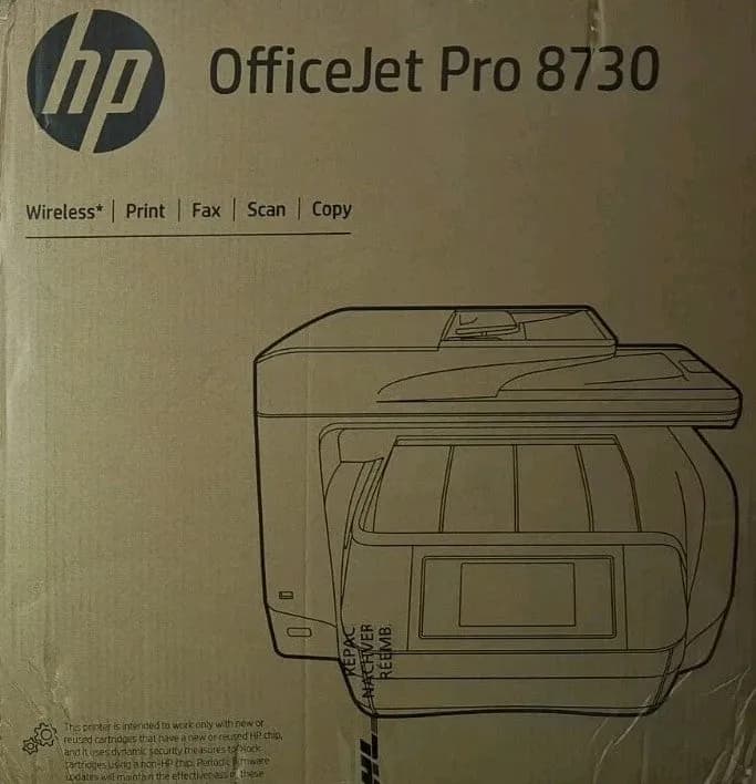 HP OfficeJet Pro 8730 Tinten Multifunktionsdrucker Dual Duplex ADF Wi-Fi Win 11