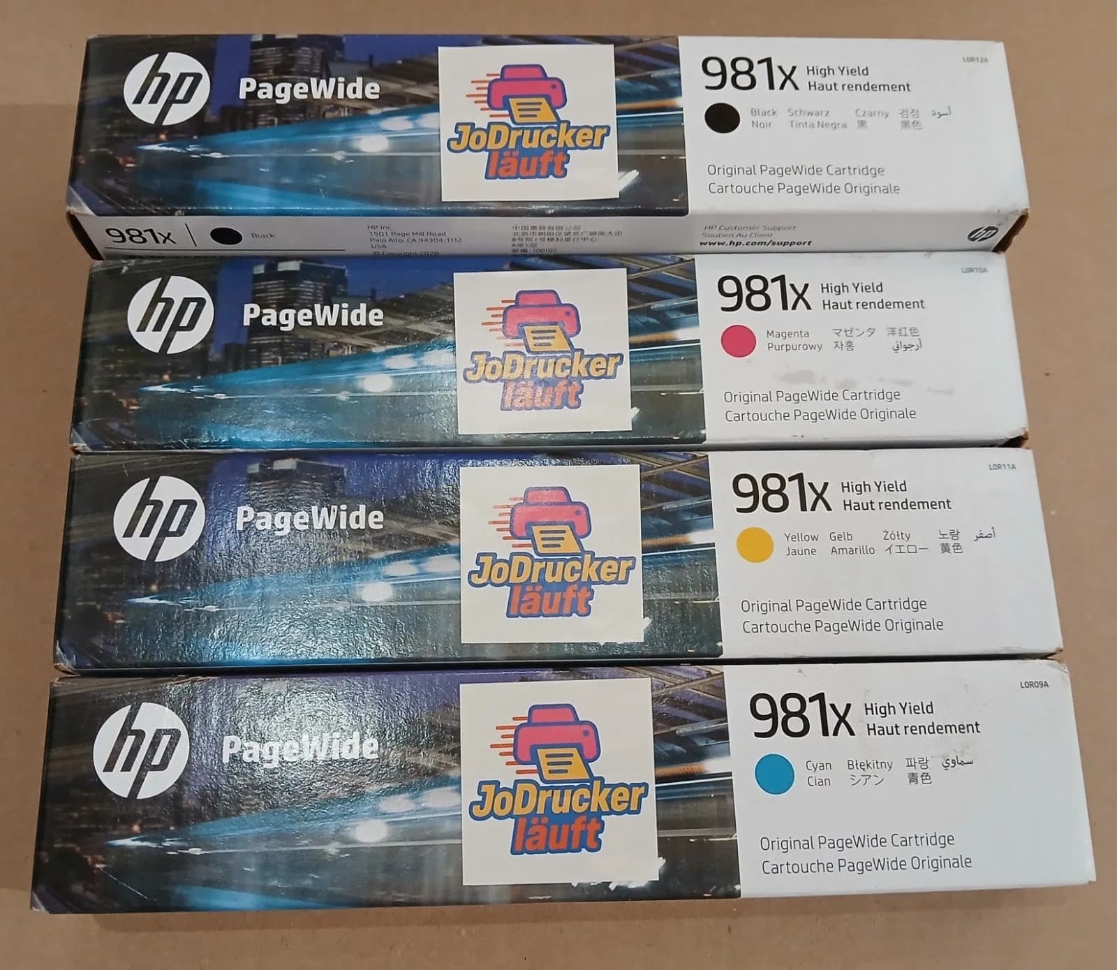 Original HP Patronen HP Page Wide Pro Color 556dn 556xh 586dn 586f FLOW MFP 586z