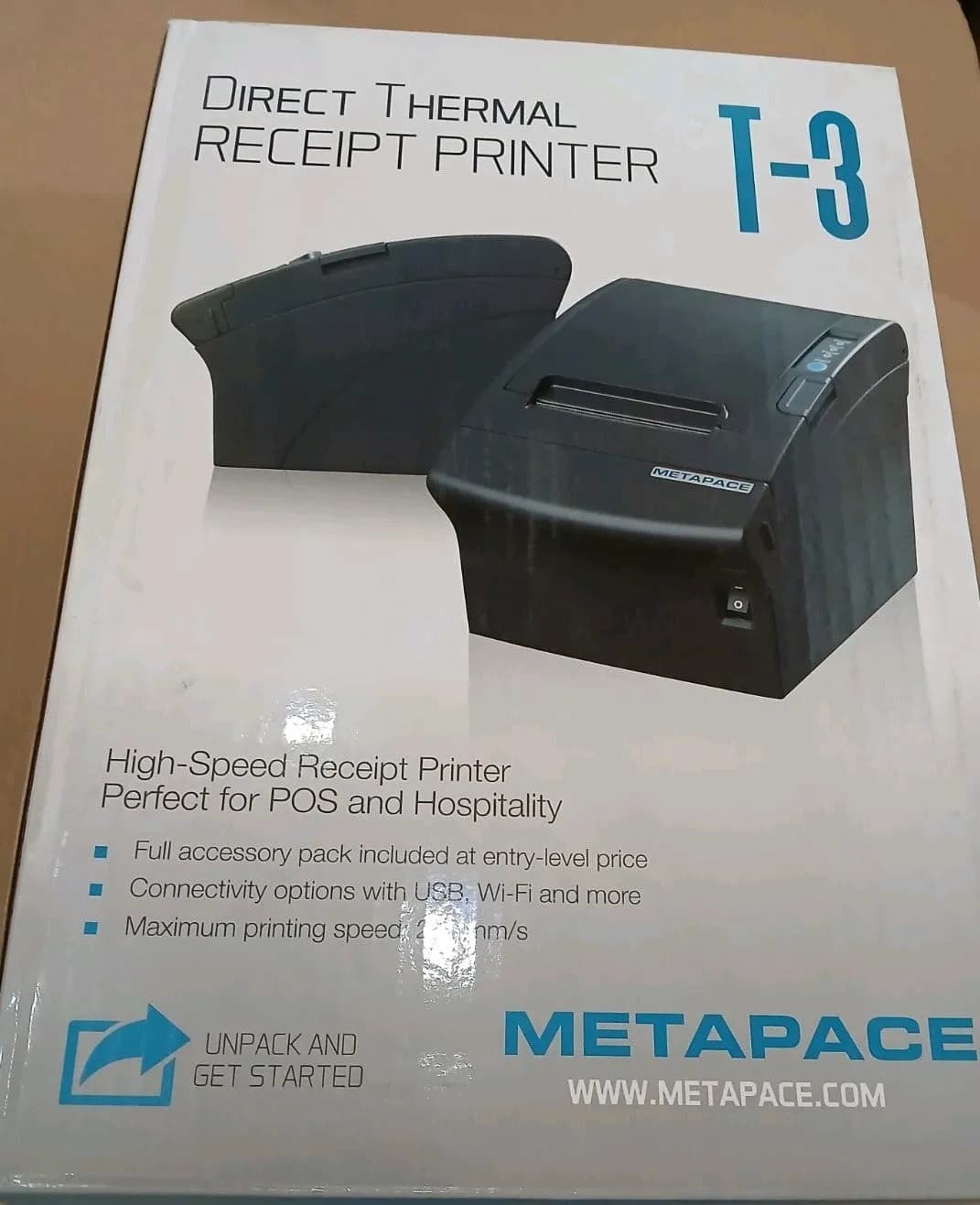 Metapace T-3 II Thermodirekt Kassenbondrucker POS USB Beleg Gastro Einzelhandel