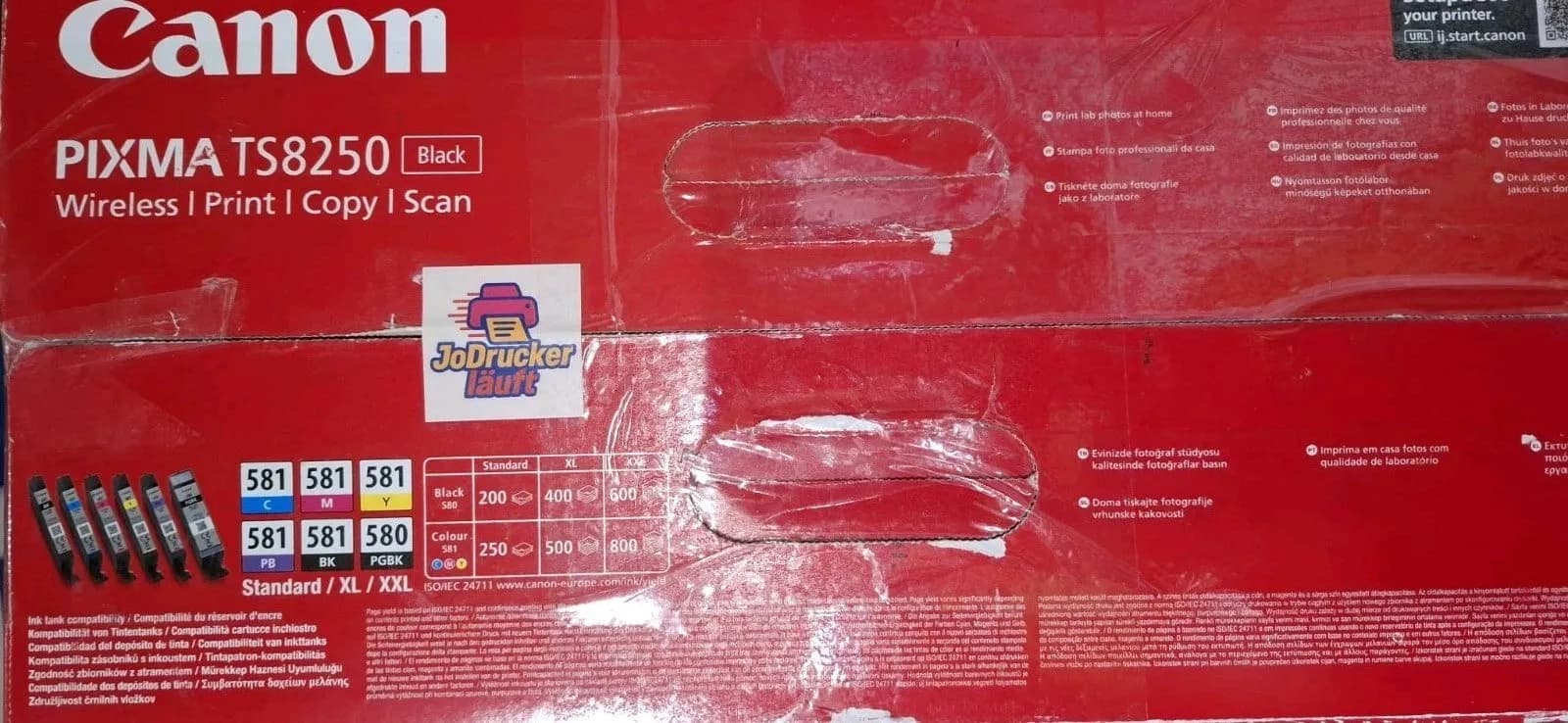 Canon TS 8250 3-in-1 Tintenstrahldrucker Duplex CD/DVD Druck Wlan Airprint Win11