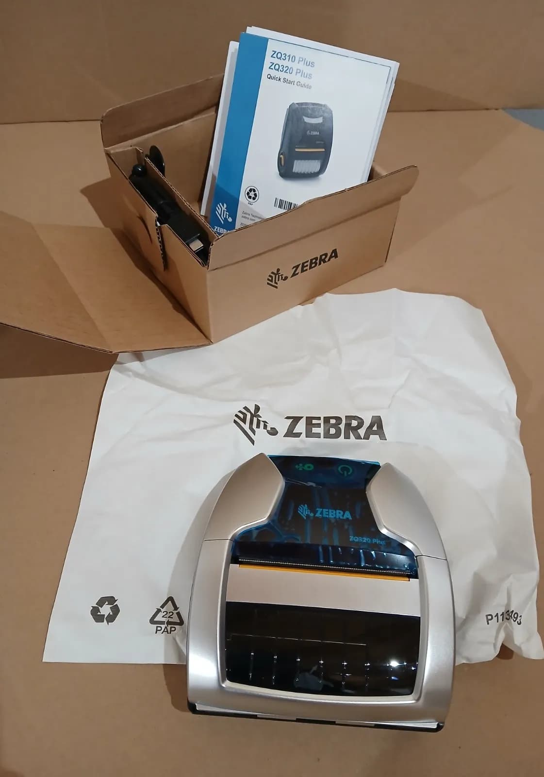 Zebra ZQ320 Plus Thermodirekt Etikettendrucker Outdoor USBC BT WLAN NFC 203 dpi