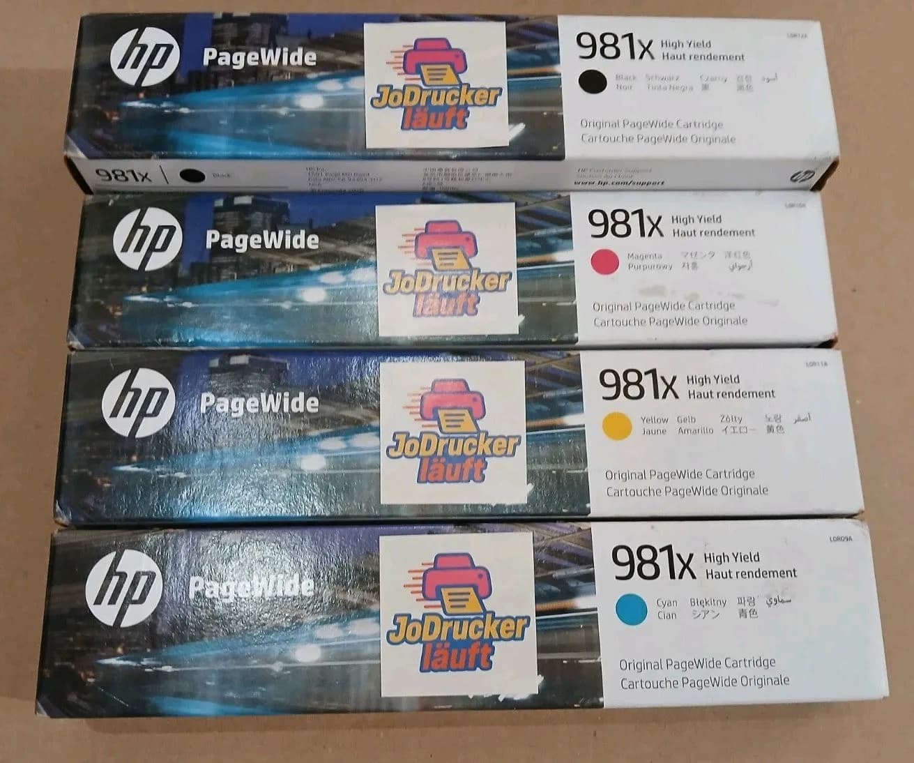 Original HP Patronen HP Page Wide Pro Color 556dn 556xh 586dn 586f FLOW MFP 586z