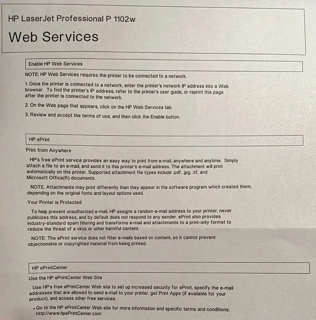 HP Laser Jet P1102w S/W Laser USB 2.0 Netzwerk Wlan Airprint Win 10 Langlebig