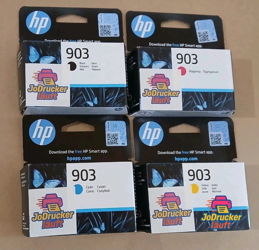Original HP 903 Tintenpatrone 4x für Officejet 6900 6950 6860 6970 6975 6978