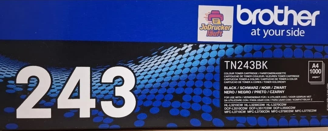 Original Brother TN-243 Toner Schwarz DCP-L 3500Series DCP-L3510CDW DCP-L3517CDW