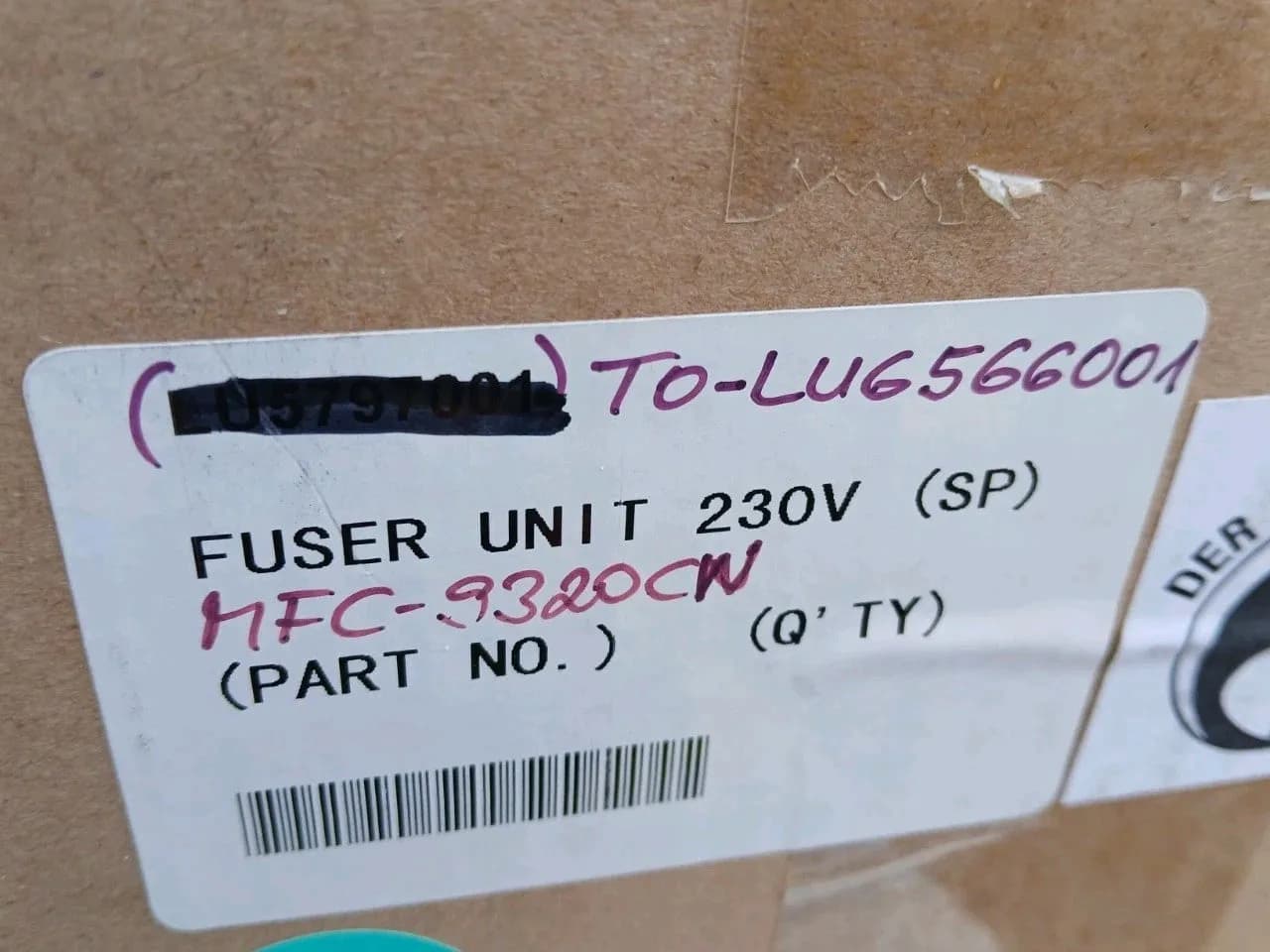 Brother Fixiereinheit Fuser LU6566001 HL-3040CN HL-3070 DCP-9010 MFC-9120 Neu