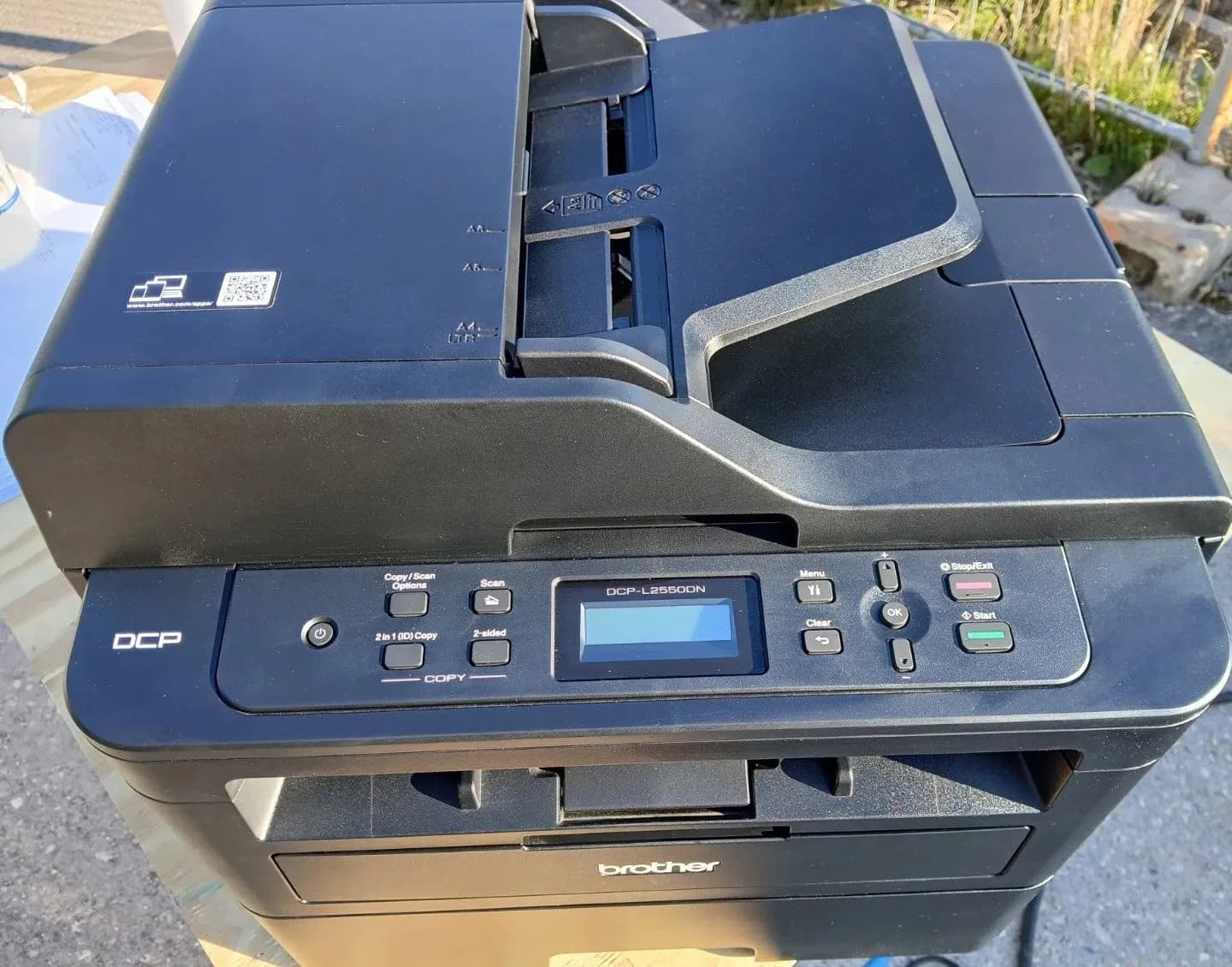 Brother MFC-L2550DN S/W Laser ADF USB Duplex LAN WIN 11 Toner + Drum Original !