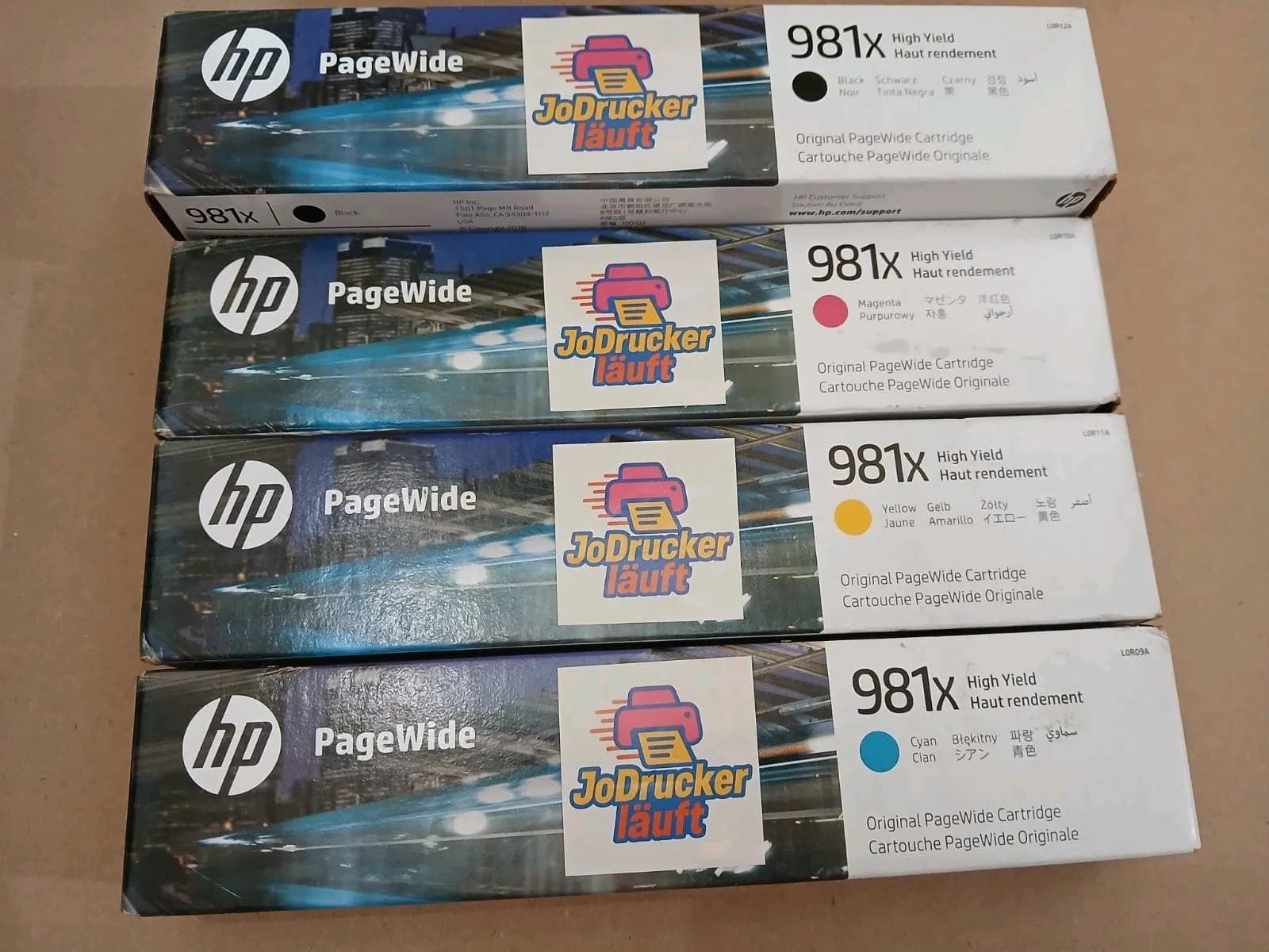 Original HP Patronen HP Page Wide Pro Color 556dn 556xh 586dn 586f FLOW MFP 586z