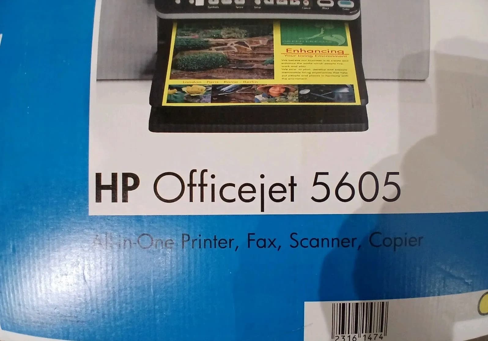 HP OfficeJet 5605 Tintenstrahldrucker 4-in-1-Multifunktionsgerät ADF USB Win 10