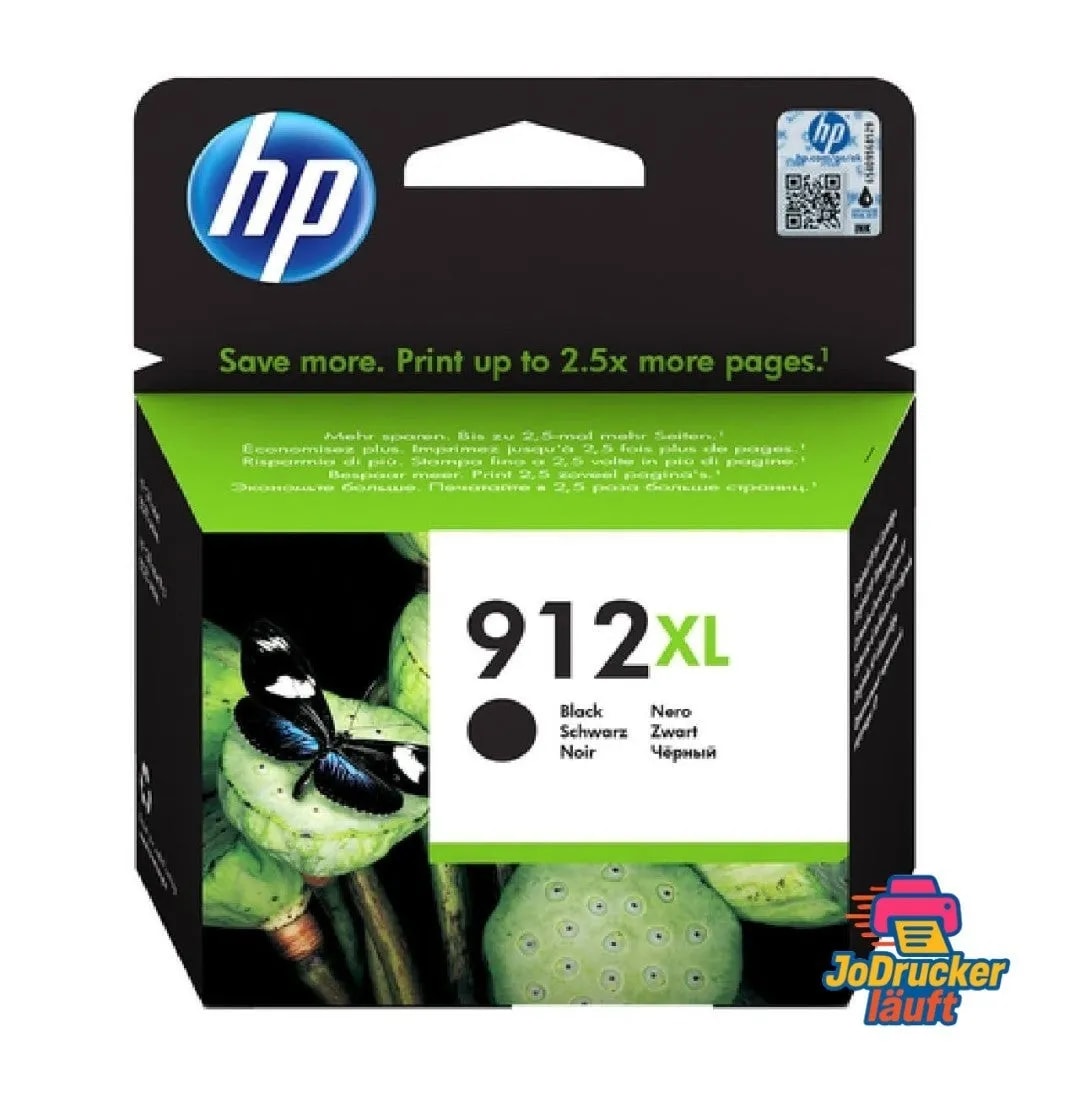 Original Druckerpatrone HP 912 XL schwarz für OfficeJet PRO 8020 8022 8023e