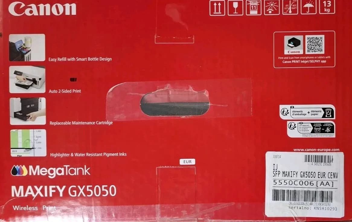 Canon Maxify GX5050 Tintenstrahldrucker Duplex Netzwerk Wlan Lan Airprint Win 11