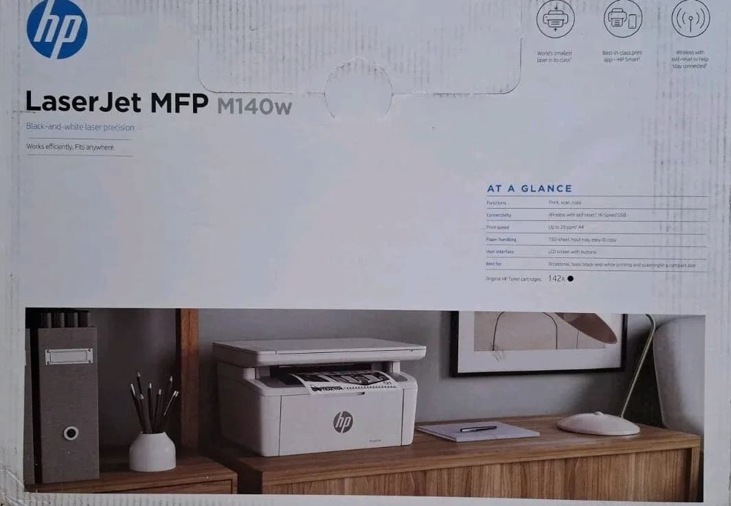 HP Laser Jet MFP M140w S/W Multifunktionsdrucker Scannen Kopieren USB Wi-Fi Win 11