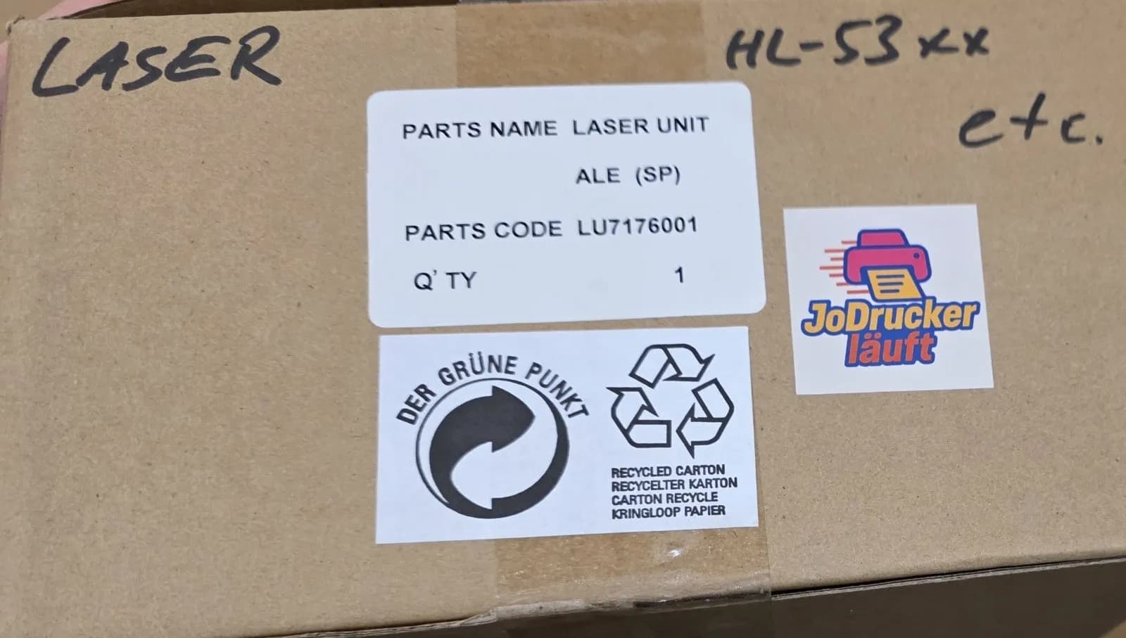 Original Brother LU7176001 Laser Unit HL 5340 5350 DCP-8070 8085 MFC 8480 8880