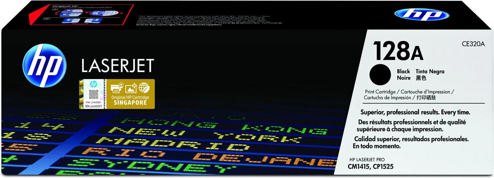 Original HP 128A Schwarz Black Dual Pack mit 2x Toner (CE320A) Tonerkartusche