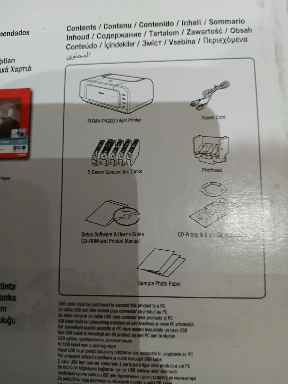 Canon Pixma iP4200 Tintenstrahl Foto & CD & DVD Drucker Wie Neu ! XP ! USB !